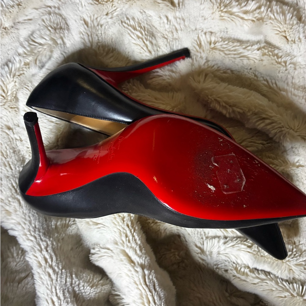Christian Louboutin Black and Red Heels